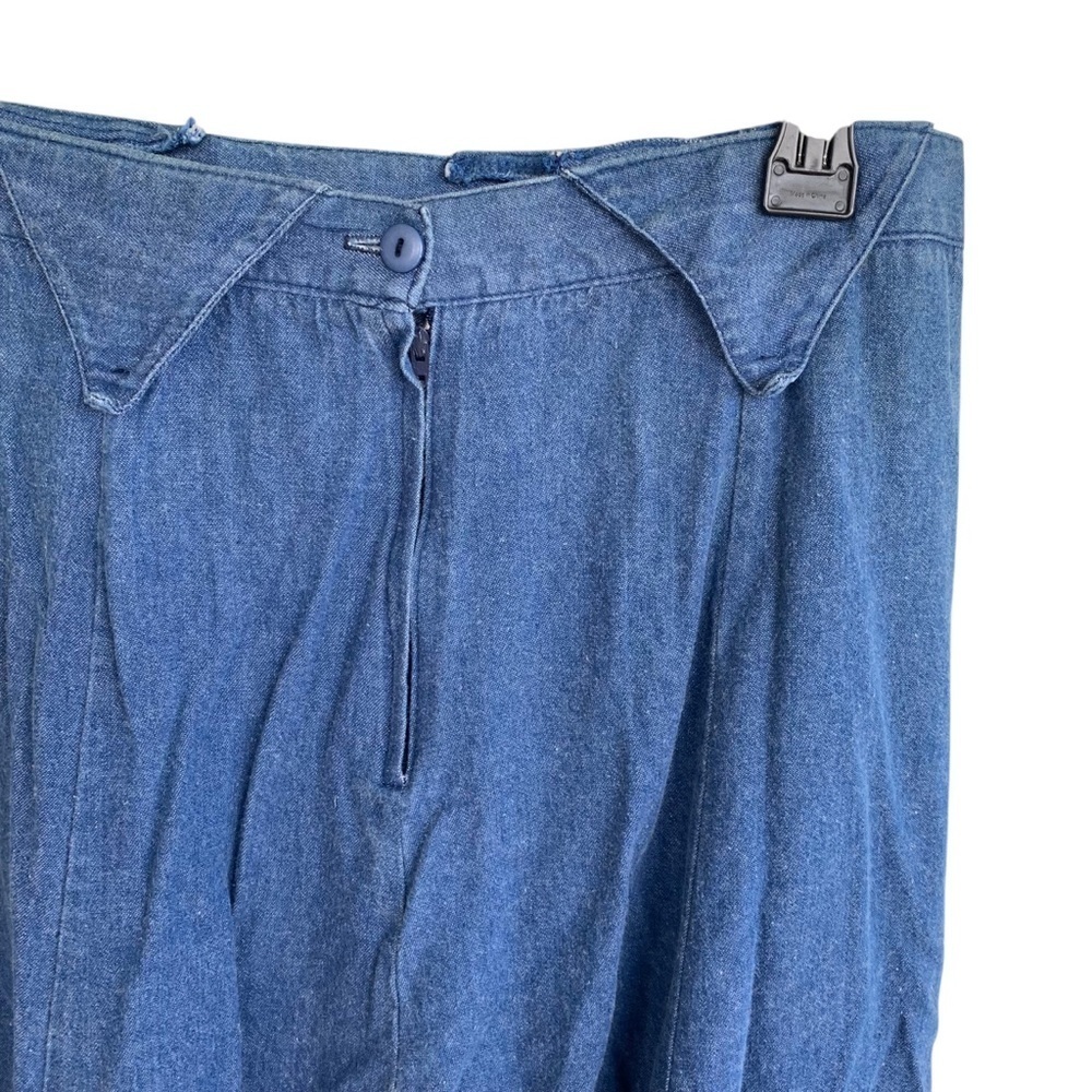 Vintage 1849 Ranchwear Denim Blue Skirt Rodeo Rockabilly Women’s - Picture 3 of 7